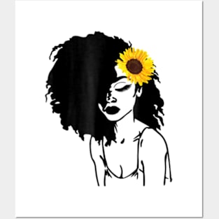 Afro Natural Black Hair Kind Pride Posters and Art